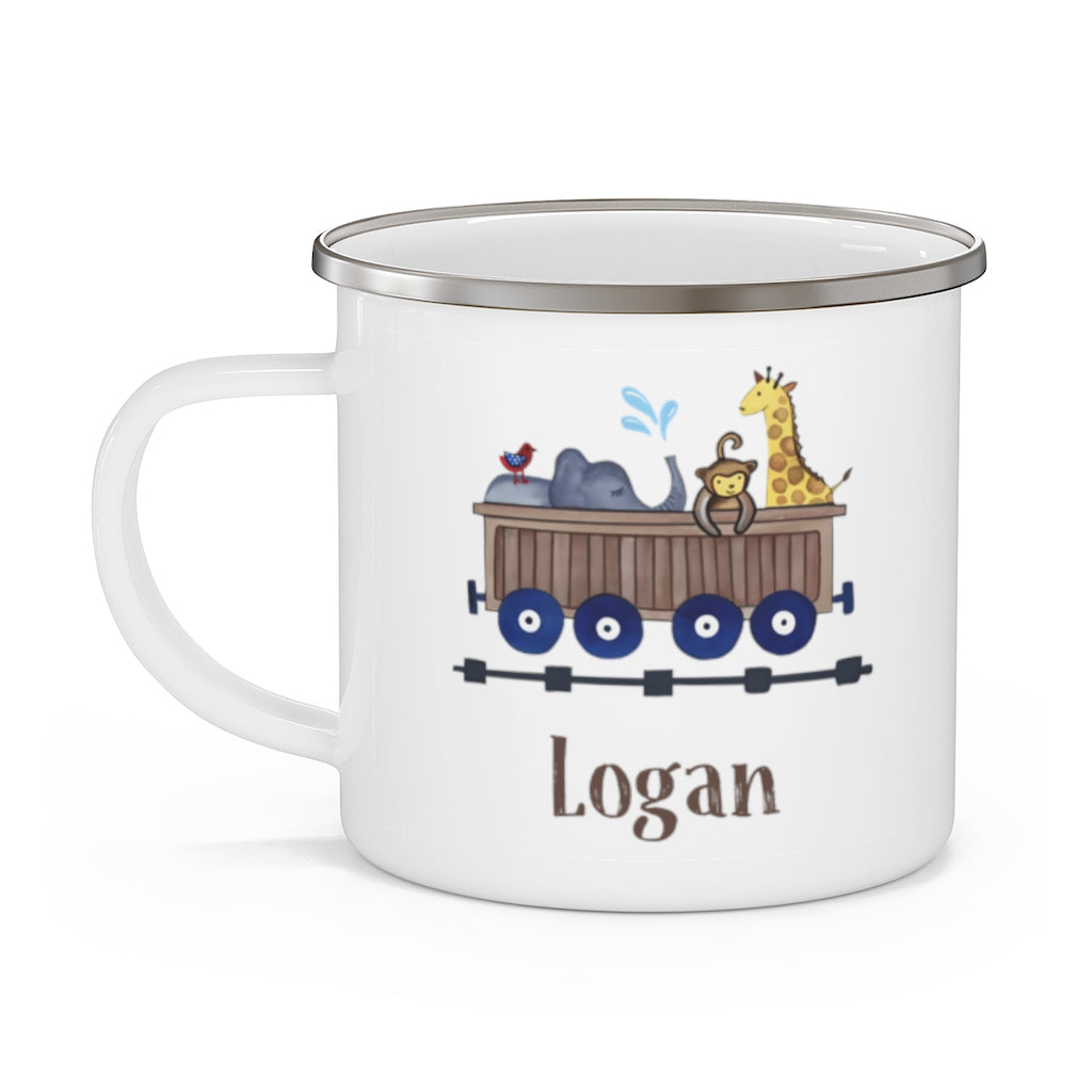 Custom Name Train Enamel Campfire Mug Ⅱ