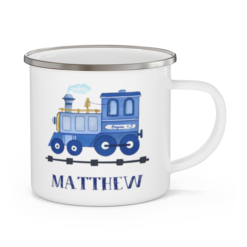 Custom Name Train Enamel Campfire Mug Ⅲ