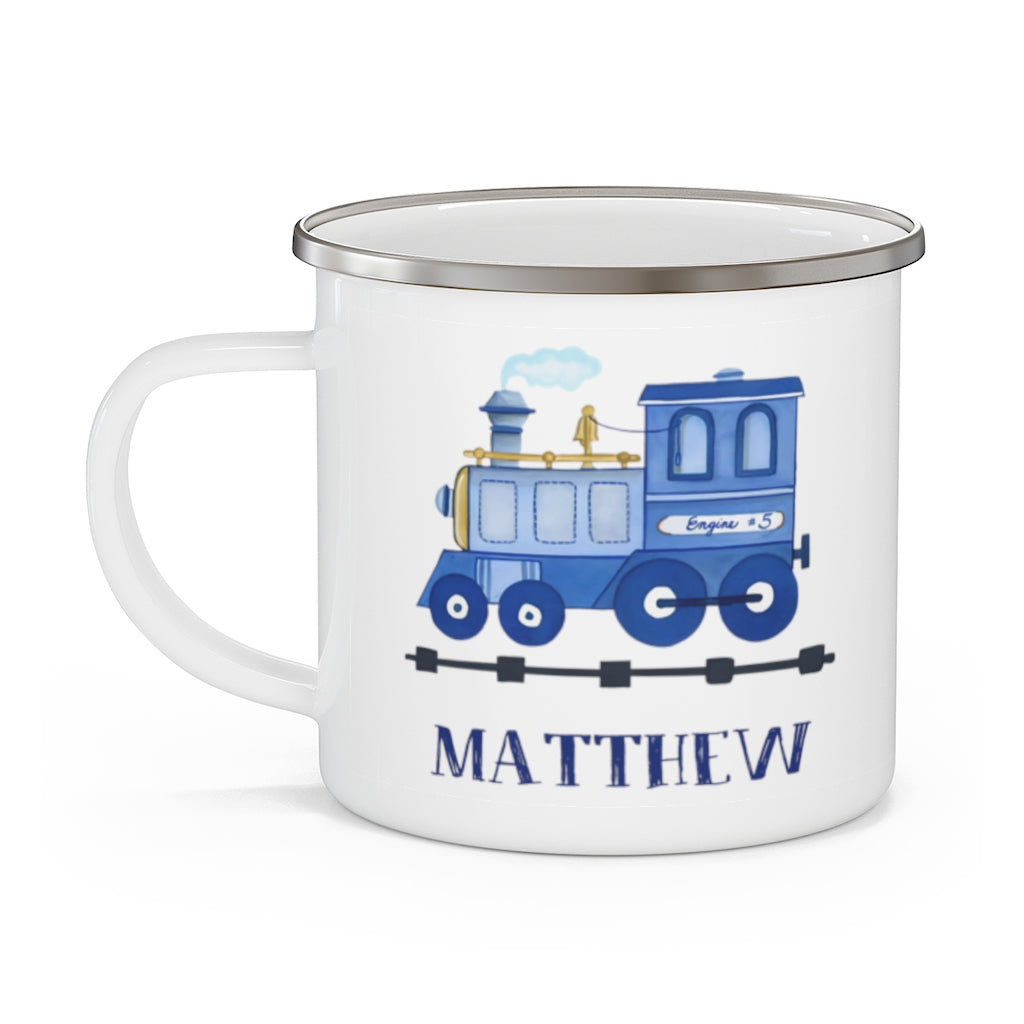 Custom Name Train Enamel Campfire Mug Ⅲ