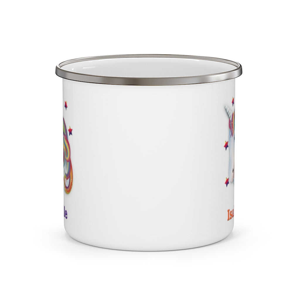 Custom Name Unicorn Enamel Campfire Mug Ⅵ