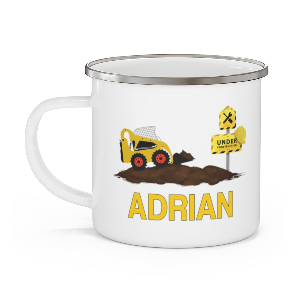 Custom Name Truck Children's Enamel Campfire Mug II