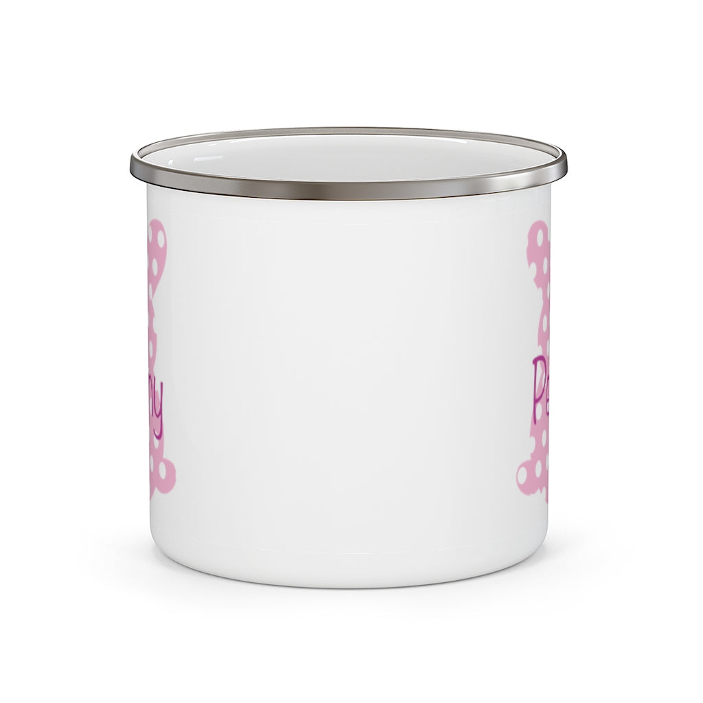 Custom Name Rabbit Easter Children's Enamel Campfire Mug XII