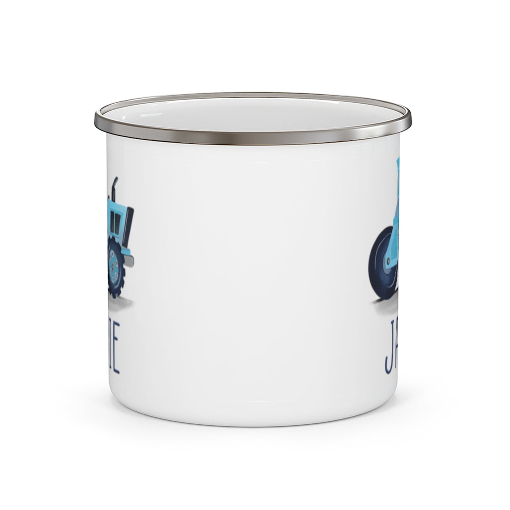 Custom Name Truck Children's Enamel Campfire Mug III