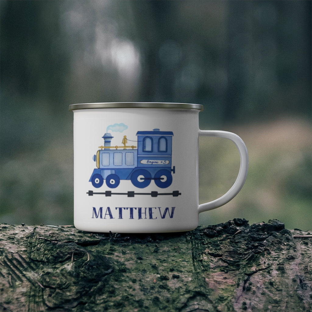 Custom Name Train Enamel Campfire Mug Ⅲ