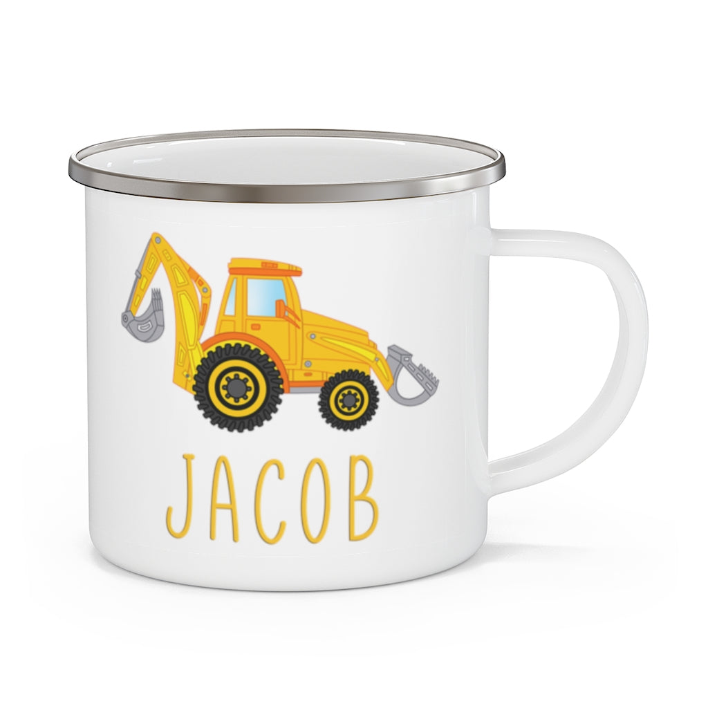 Custom Name Truck Children's Enamel Campfire Mug VIII