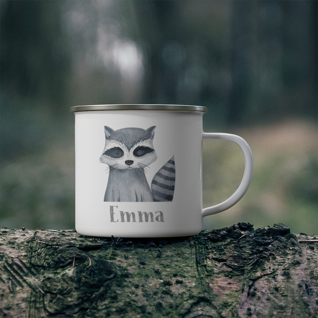 Custom Name Woodland Enamel Campfire MugⅠ