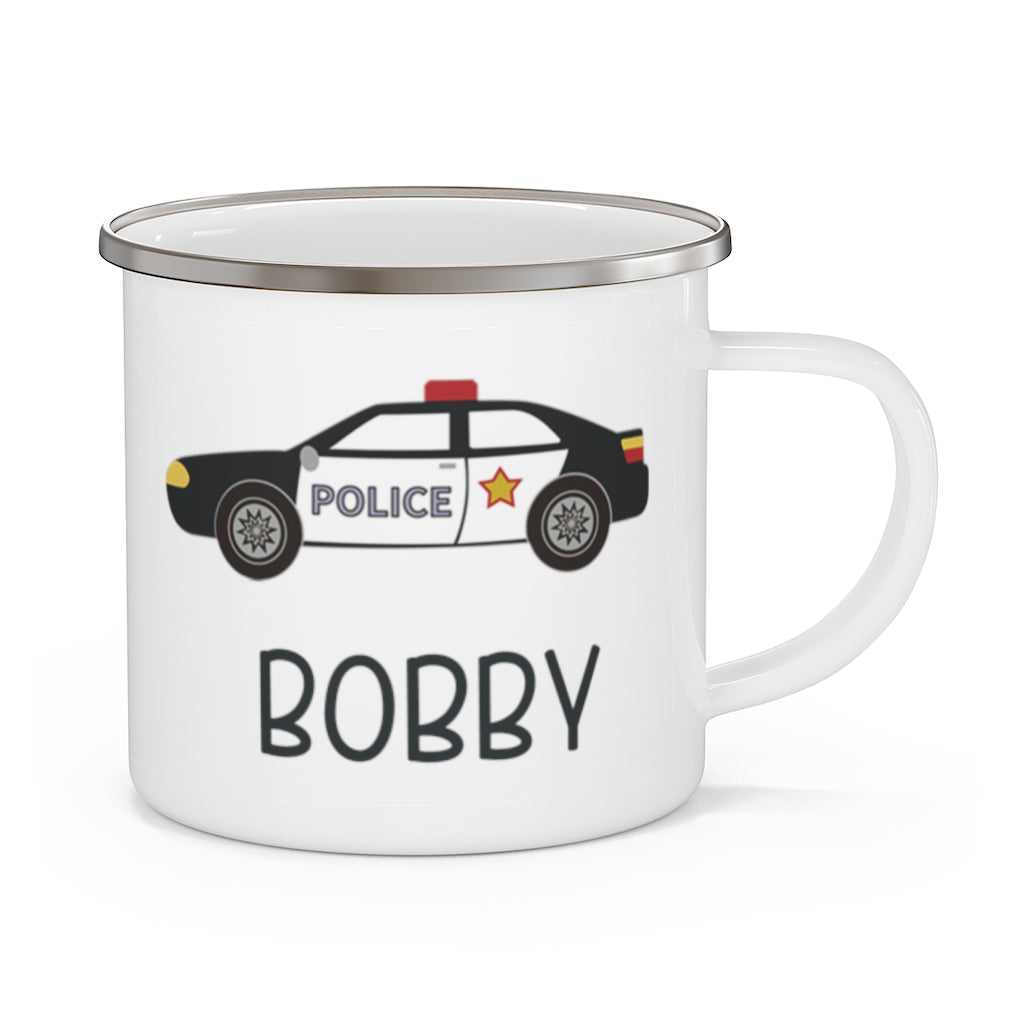 Custom Name Truck Children's Enamel Campfire Mug XX