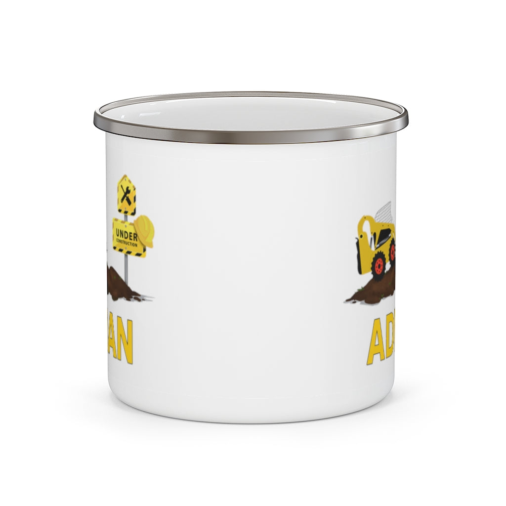 Custom Name Truck Children's Enamel Campfire Mug II