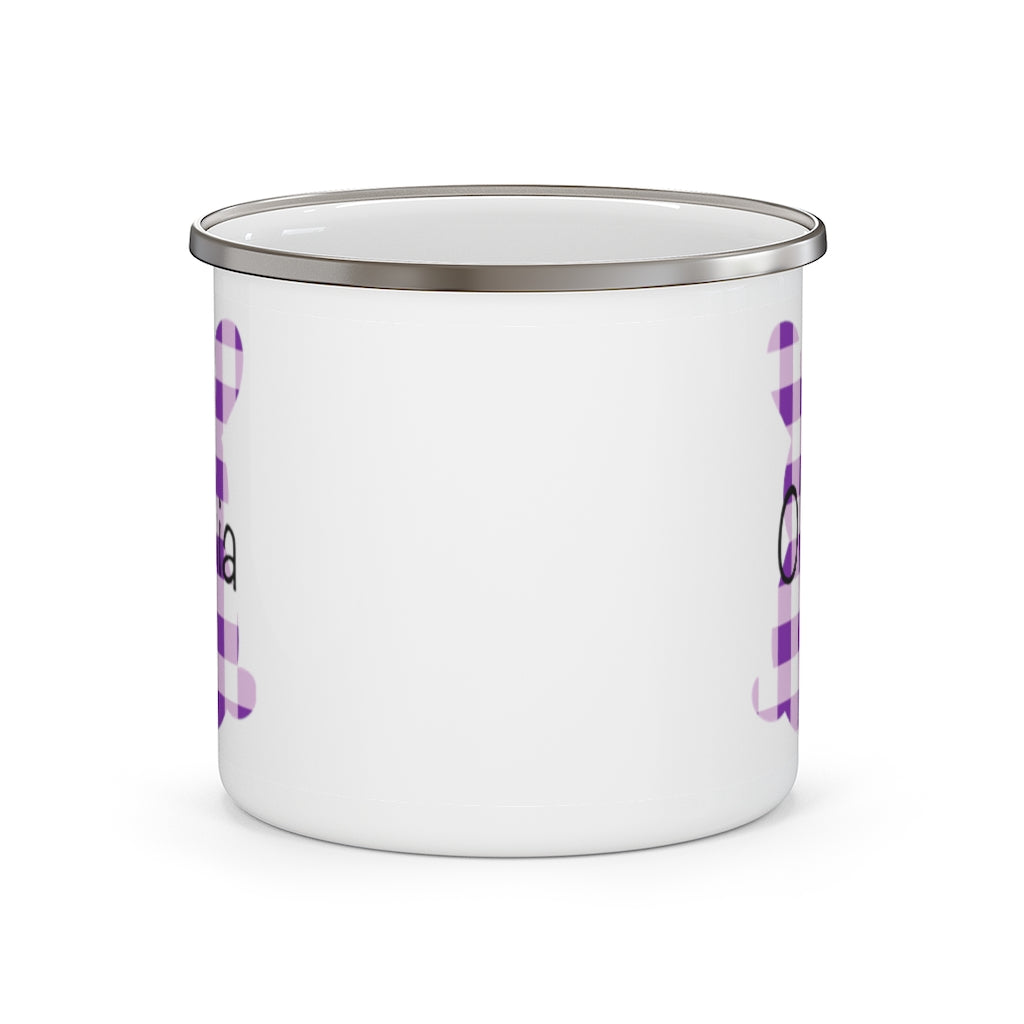 Custom Name Rabbit Easter Children's Enamel Campfire Mug II