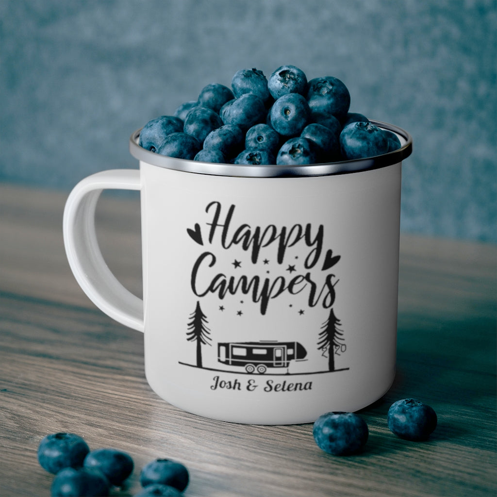 Custom Name Happy Campering Mug