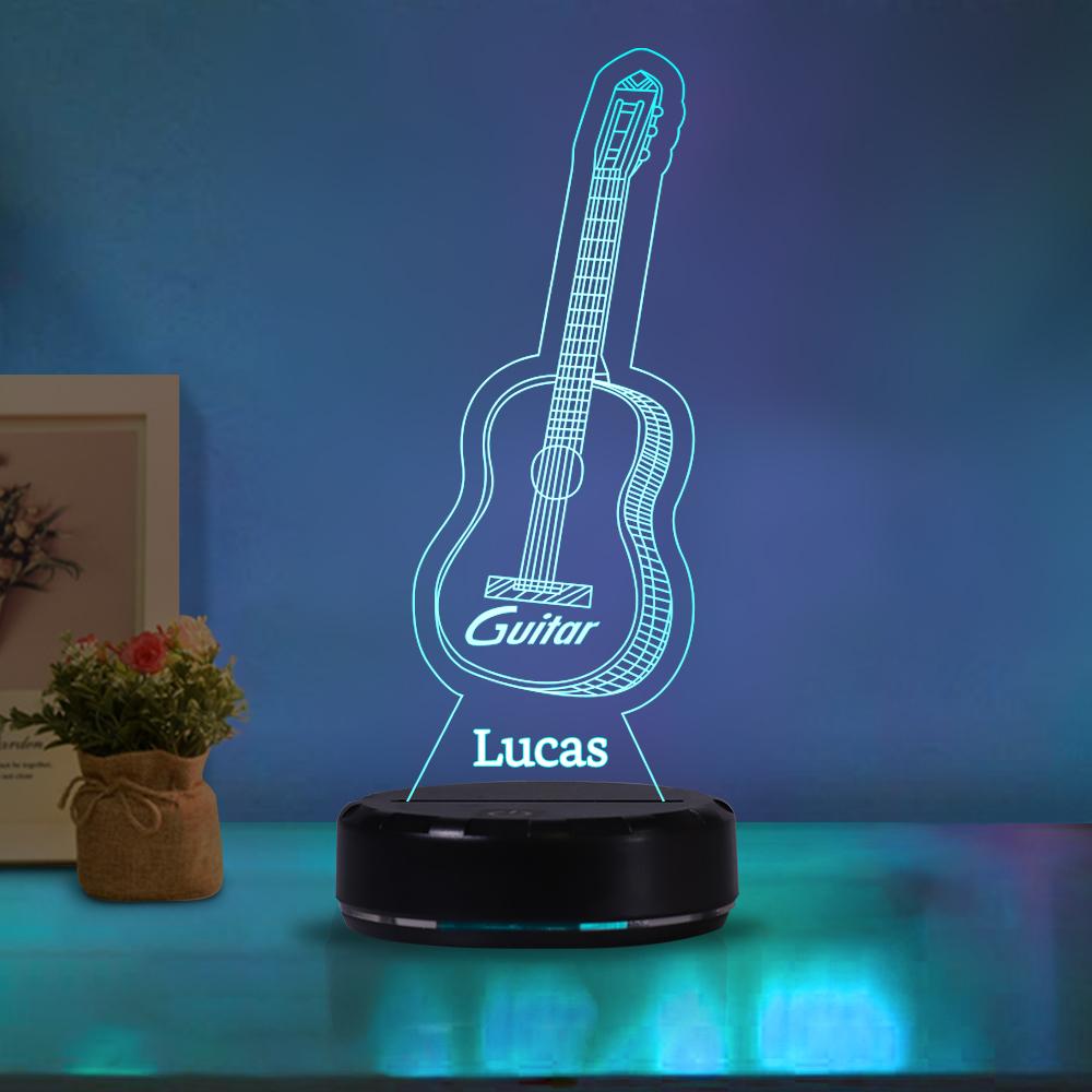 Custom Name Guitar Acrylic Night Lights II