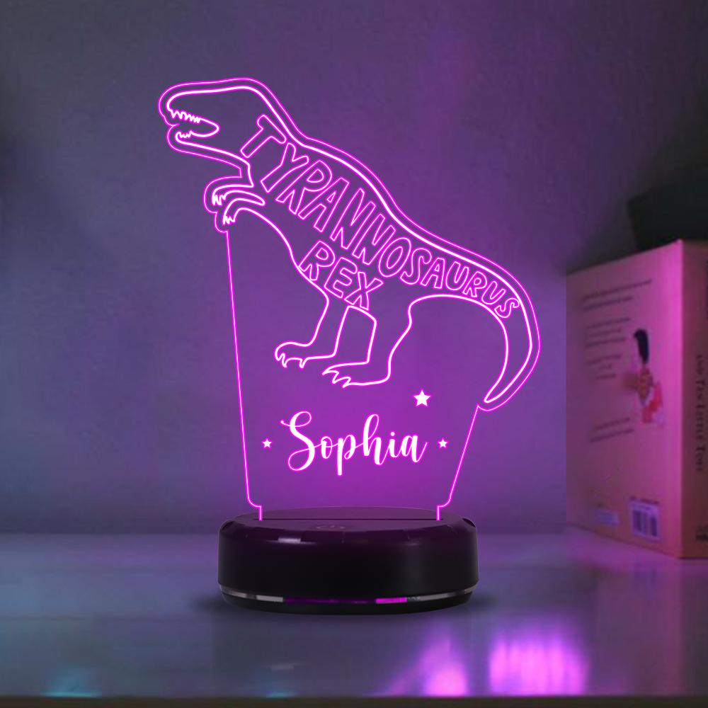 Custom Dinosaur Children's Night Lights with Name, New Christmas Gift!