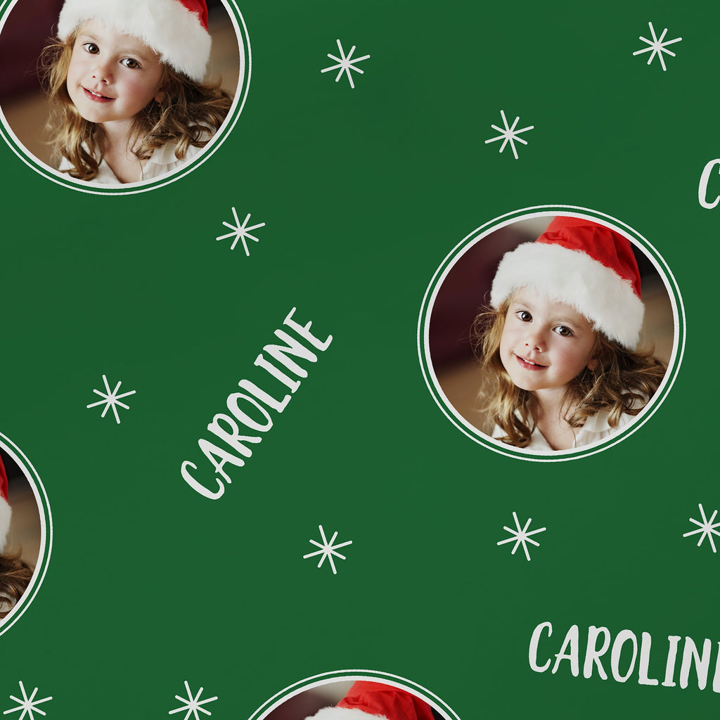 New Christmas Personalized Photo Wrapping Paper Roll