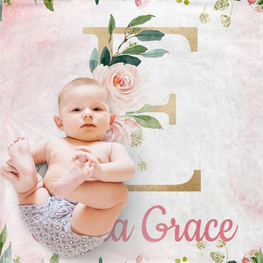 Custom Baby Name Blanket,