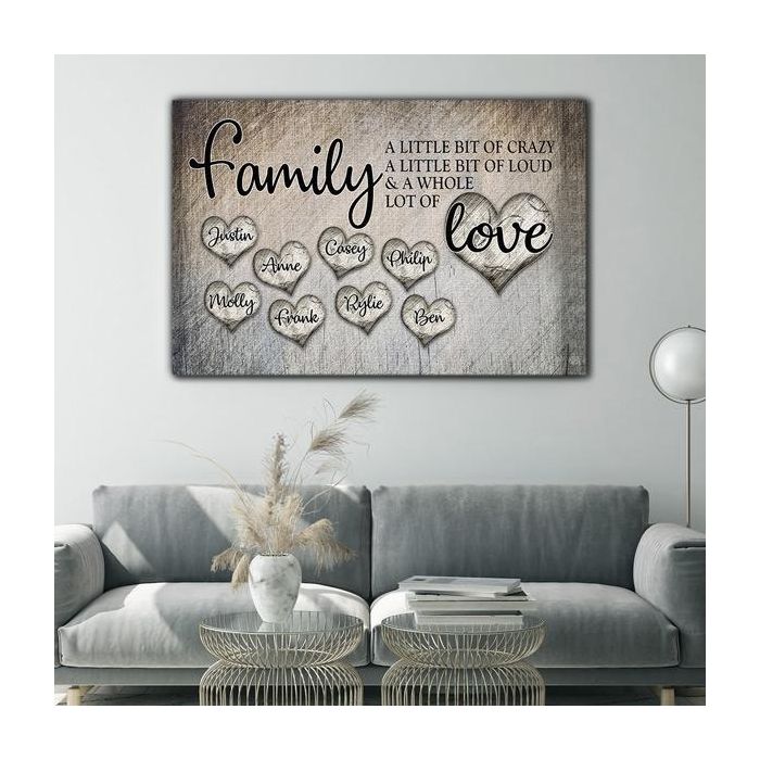 Personalized Family Canvas Art Set 01