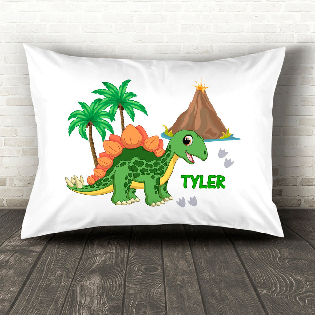 Custom Dinosaur Pillow With Name, Custom Throw Pillow, Personalized Dinosaur Throw Pillow