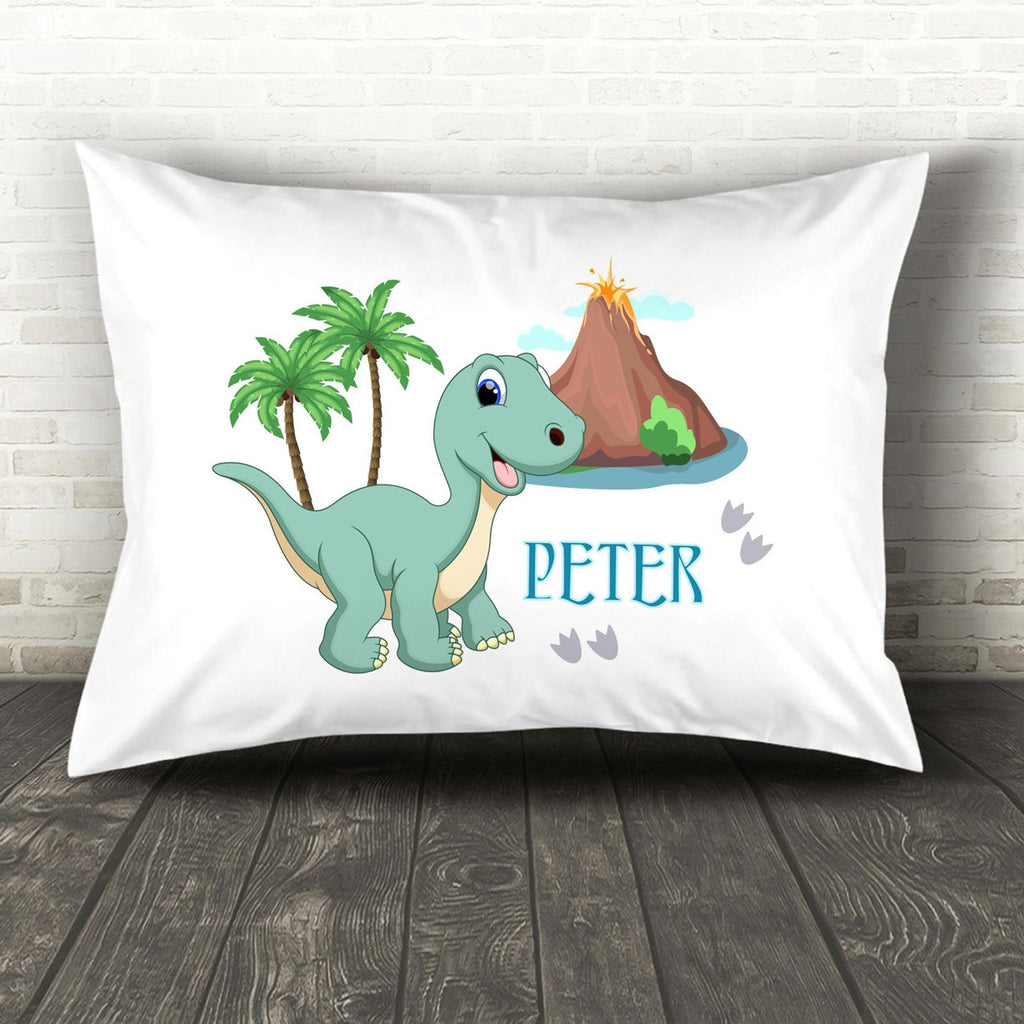 Custom Dinosaur Pillow With Name, Custom Throw Pillow, Personalized Dinosaur Throw Pillow