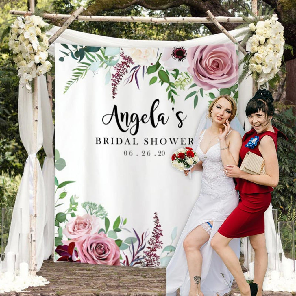 Custom Bridal Shower Backdrop 02