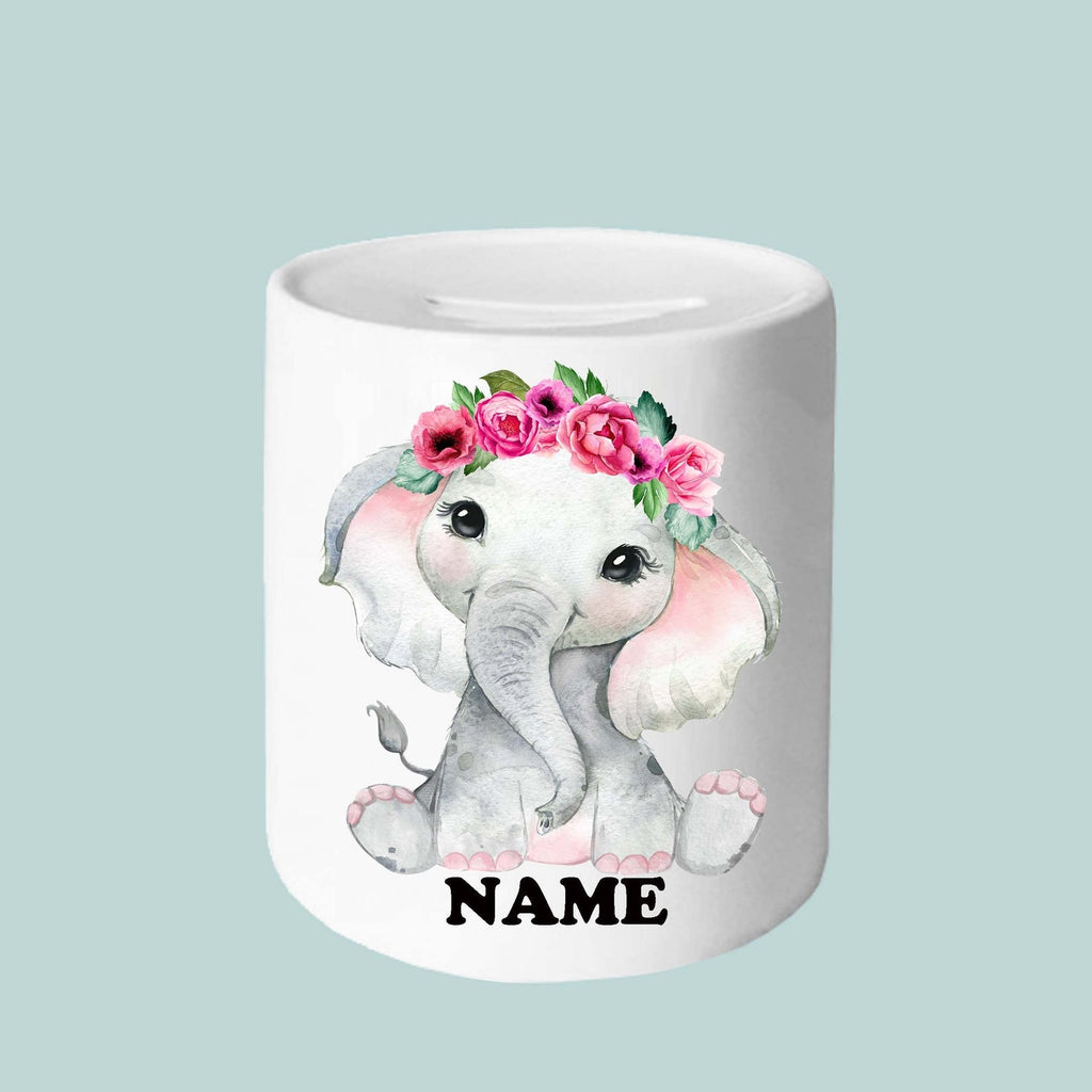 Personalized Elephant Money Box I05
