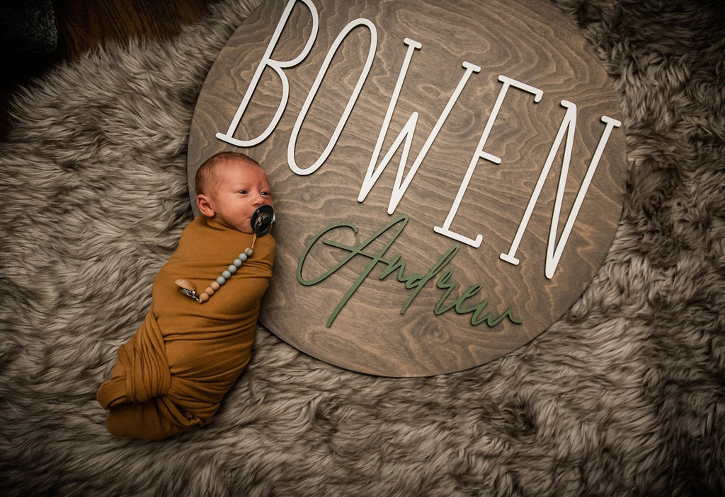 Custom Name Round Sign - 20inches