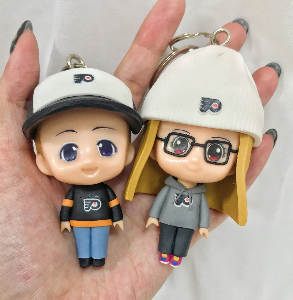 Personalized Handmade Figure Polymer Clay Keychain | Custom Figurine From Photo