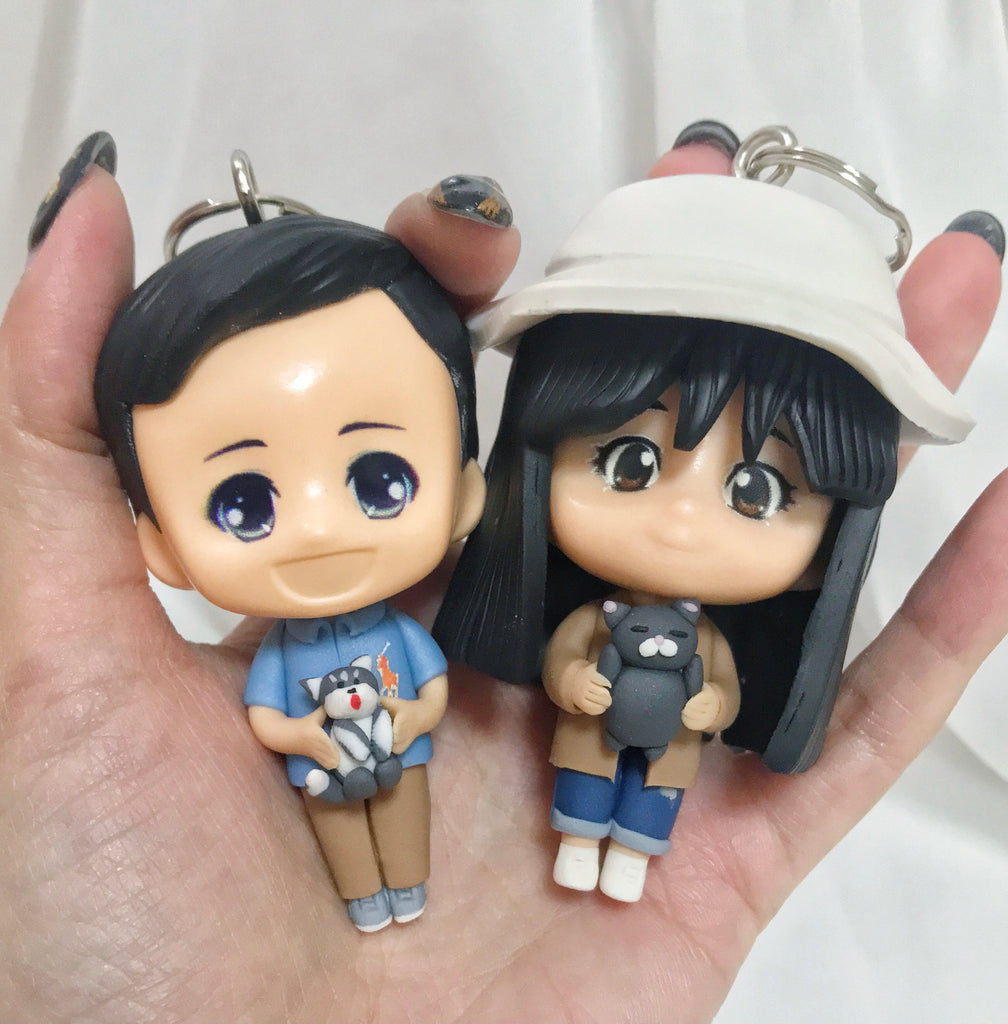 Personalized Handmade Figure Polymer Clay Keychain | Custom Figurine From Photo