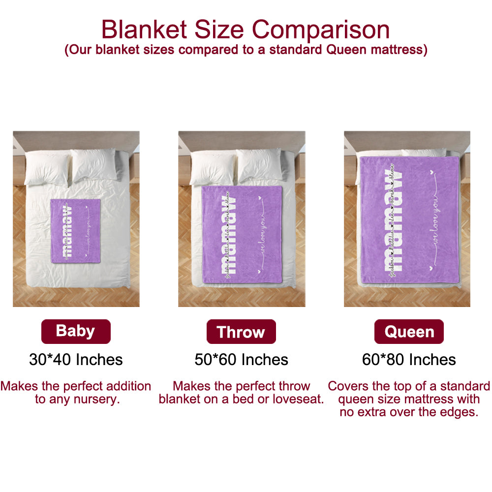 Personalized Fleece Blanket with Your Nick & Kids' Names
