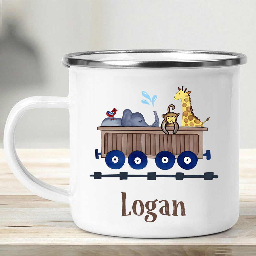 Custom Name Train Enamel Campfire Mug Ⅱ